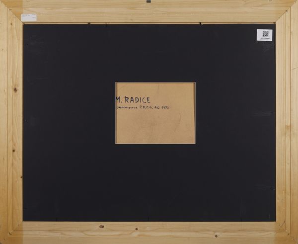 RADICE MARIO (1898 - 1987) : COMPOSIZIONE P.R.O.G. 4Q, 1972  - Asta Asta 445 | ARTE MODERNA E CONTEMPORANEA - SELECTED Online - Associazione Nazionale - Case d'Asta italiane