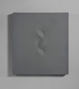 SIMETI TURI (n. 1929) - SENZA TITOLO (TRE OVALI GRIGI), 1991