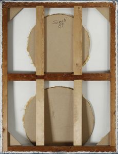 SIMETI TURI (n. 1929) : SENZA TITOLO (DUE OVALI), 1989  - Asta Asta 445 | ARTE MODERNA E CONTEMPORANEA - SELECTED Online - Associazione Nazionale - Case d'Asta italiane