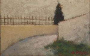 ROSAI OTTONE (1895 - 1957) - STRADA DI CAMPAGNA, 1956