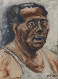 ROSAI OTTONE (1895 - 1957) - AUTORITRATTO, (1955)