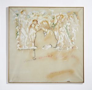 SCHIFANO MARIO (1934 - 1998) : MAESTRO FRANCESE BIANCO, 1982  - Asta Asta 445 | ARTE MODERNA E CONTEMPORANEA - SELECTED Online - Associazione Nazionale - Case d'Asta italiane