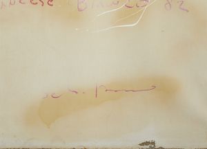 SCHIFANO MARIO (1934 - 1998) : MAESTRO FRANCESE BIANCO, 1982  - Asta Asta 445 | ARTE MODERNA E CONTEMPORANEA - SELECTED Online - Associazione Nazionale - Case d'Asta italiane