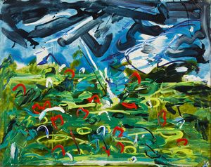 SCHIFANO MARIO (1934 - 1998) - SENZA TITOLO, 1986