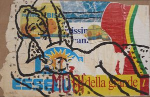ROTELLA MIMMO (1918 - 2006) : COME MODIGLIANI, 1999  - Asta Asta 445 | ARTE MODERNA E CONTEMPORANEA - SELECTED Online - Associazione Nazionale - Case d'Asta italiane