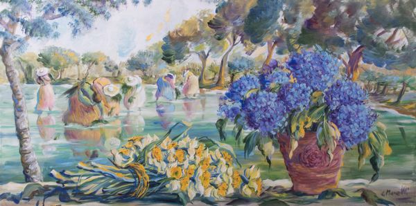 Luciana Manelli : Campo di mondine  - Asta PARADE V - Arte Contemporanea - Associazione Nazionale - Case d'Asta italiane