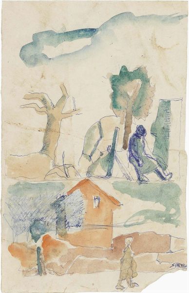 Mario Sironi : Composizione con casa  - Asta PARADE V - Arte Contemporanea - Associazione Nazionale - Case d'Asta italiane