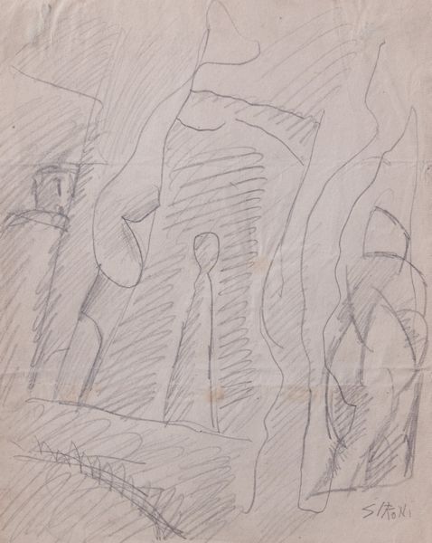 Mario Sironi : Composizione  - Asta PARADE V - Arte Contemporanea - Associazione Nazionale - Case d'Asta italiane