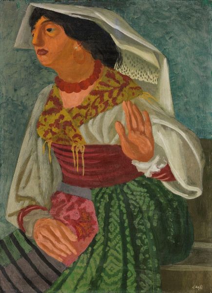 Corrado Cagli : La ciociara  - Asta PARADE V - Arte Contemporanea - Associazione Nazionale - Case d'Asta italiane