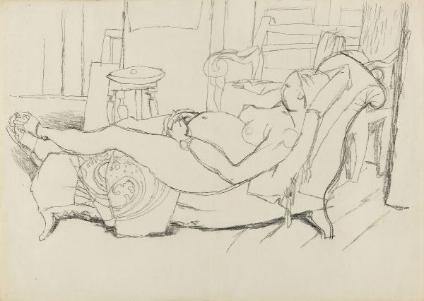 AFRO : Nudo di Maria disteso  - Asta PARADE V - Arte Contemporanea - Associazione Nazionale - Case d'Asta italiane