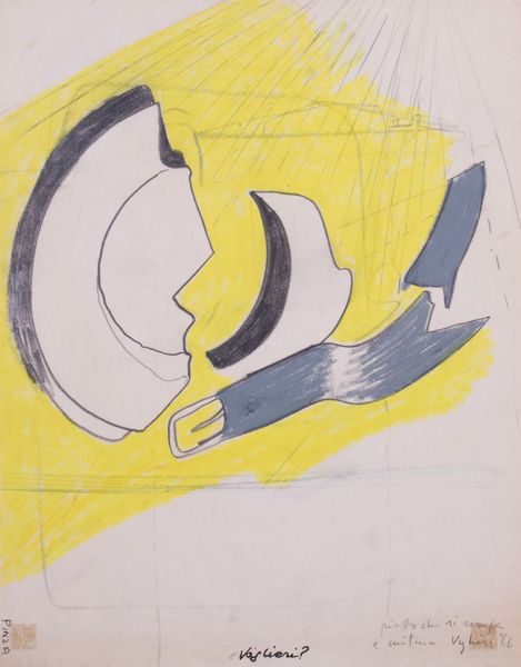 TINO VAGLIERI : Piatto che si rompe e cintura  - Asta PARADE V - Arte Contemporanea - Associazione Nazionale - Case d'Asta italiane