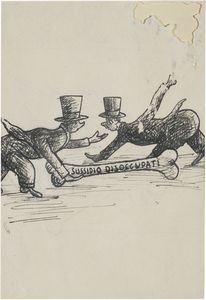 OTTONE ROSAI : Tre disegni per �Il Bargello�  - Asta PARADE V - Arte Contemporanea - Associazione Nazionale - Case d'Asta italiane