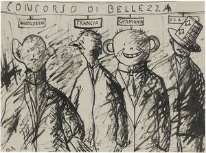 OTTONE ROSAI : Tre disegni per �Il Bargello�  - Asta PARADE V - Arte Contemporanea - Associazione Nazionale - Case d'Asta italiane