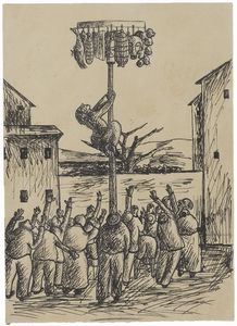 OTTONE ROSAI : Sei disegni per Il Bargello  - Asta PARADE V - Arte Contemporanea - Associazione Nazionale - Case d'Asta italiane