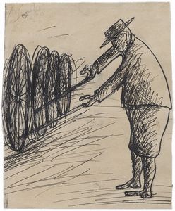 OTTONE ROSAI : Sei disegni per Il Bargello  - Asta PARADE V - Arte Contemporanea - Associazione Nazionale - Case d'Asta italiane