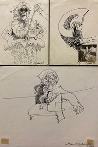 TINO VAGLIERI - Tre disegni