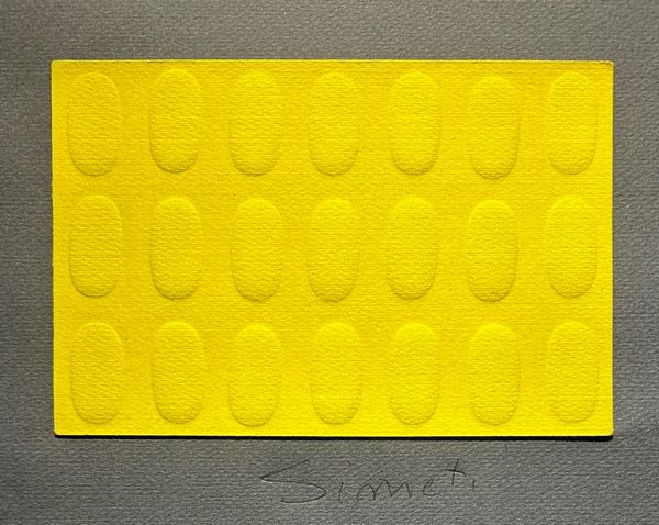 Turi Simeti : 21 Ovali gialli  - Asta Asta di Arte Moderna e Contemporanea - Associazione Nazionale - Case d'Asta italiane