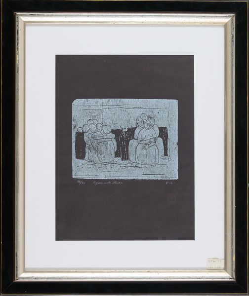 Felice Casorati : Interno, figure nella stanza  - Asta Asta di Arte Moderna e Contemporanea - Associazione Nazionale - Case d'Asta italiane