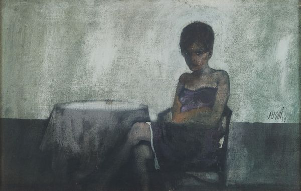 Alberto Sughi : Donna al bar  - Asta Asta di Arte Moderna e Contemporanea - Associazione Nazionale - Case d'Asta italiane