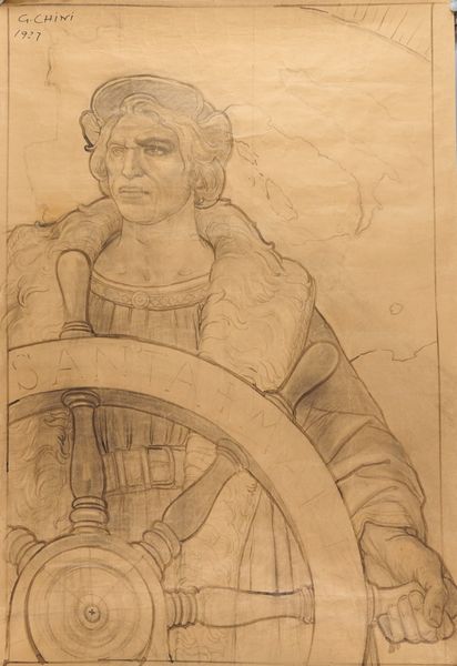 Galileo Chini : Cristoforo Colombo  - Asta Asta di Arte Moderna e Contemporanea - Associazione Nazionale - Case d'Asta italiane