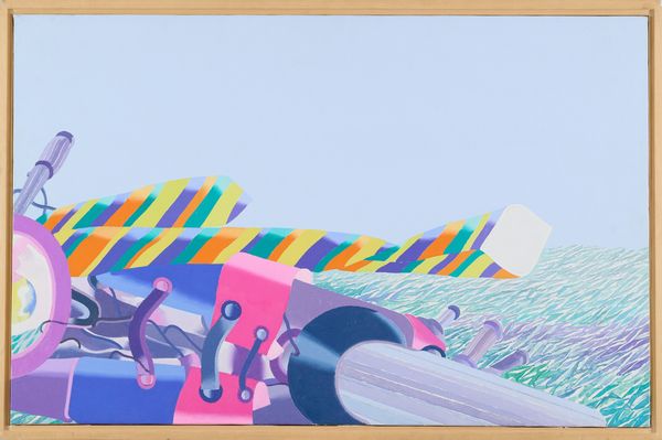 Umberto Buscioni : Motocicletta nell'erba  - Asta Asta di Arte Moderna e Contemporanea - Associazione Nazionale - Case d'Asta italiane