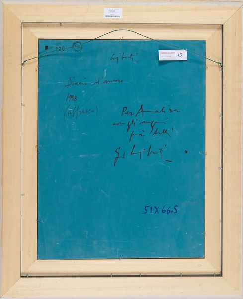GIORGIO CELIBERTI : Diario d'amore  - Asta Asta di Arte Moderna e Contemporanea - Associazione Nazionale - Case d'Asta italiane
