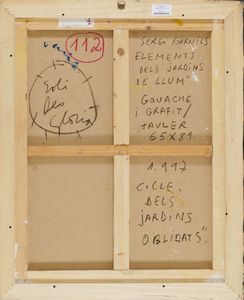 Sergi Barnils : Elements dels jardins de llum  - Asta Asta di Arte Moderna e Contemporanea - Associazione Nazionale - Case d'Asta italiane