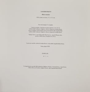 ALIGHIERO BOETTI : Mistico romantico  - Asta Asta di Arte Moderna e Contemporanea - Associazione Nazionale - Case d'Asta italiane
