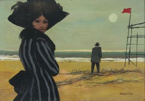 Fausto Maria Liberatore - Spiaggia-La bandiera rossa