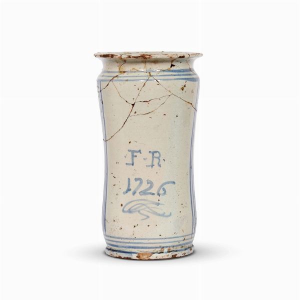ALBARELLO, CERRETO SANNITA, 1726  - Asta UNA COLLEZIONE DI VASI DA FARMACIA IN MAIOLICA - Associazione Nazionale - Case d'Asta italiane