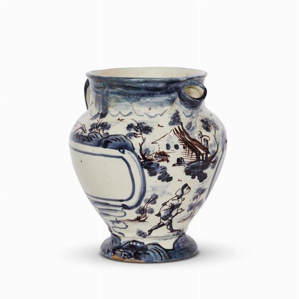 VERSATOIO, SAVONA O ALBISOLA, SECONDA MET&Agrave; SECOLO XVII  - Asta UNA COLLEZIONE DI VASI DA FARMACIA IN MAIOLICA - Associazione Nazionale - Case d'Asta italiane