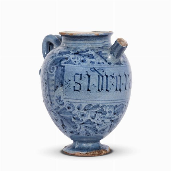 VERSATOIO, ROMA, FINE SECOLO XVI - INIZIO SECOLO XVII  - Asta UNA COLLEZIONE DI VASI DA FARMACIA IN MAIOLICA - Associazione Nazionale - Case d'Asta italiane