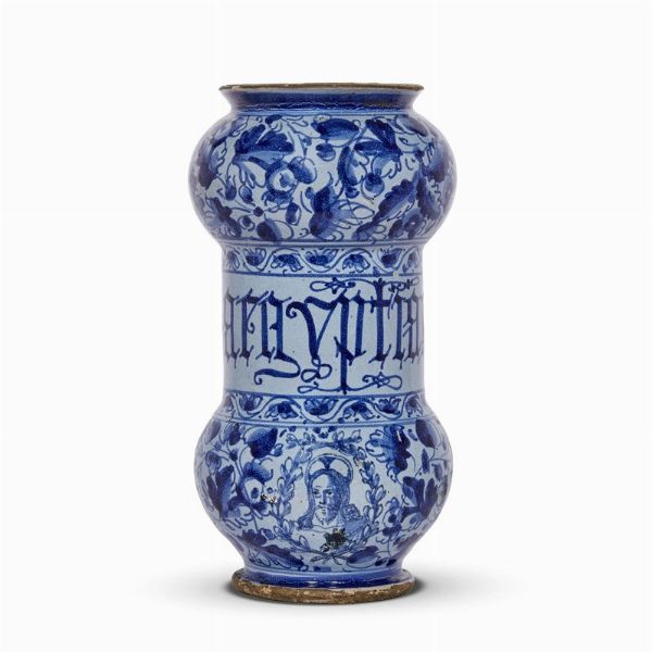ALBARELLO, ROMA, FINE XVI SECOLO - INIZIO XVII  - Asta UNA COLLEZIONE DI VASI DA FARMACIA IN MAIOLICA - Associazione Nazionale - Case d'Asta italiane