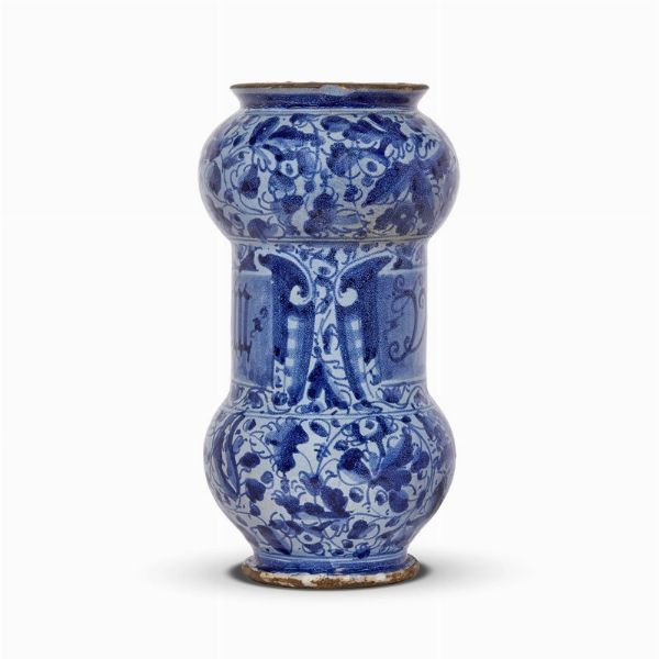 ALBARELLO, ROMA, FINE XVI SECOLO - INIZIO XVII  - Asta UNA COLLEZIONE DI VASI DA FARMACIA IN MAIOLICA - Associazione Nazionale - Case d'Asta italiane