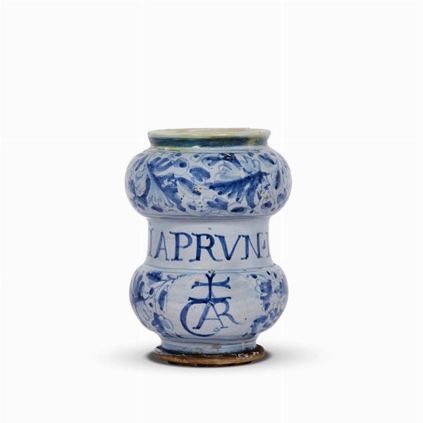 ALBARELLO, ROMA, INIZI SECOLO XVII  - Asta UNA COLLEZIONE DI VASI DA FARMACIA IN MAIOLICA - Associazione Nazionale - Case d'Asta italiane