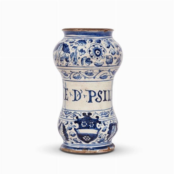 ALBARELLO, ROMA, FINE SECOLO XVII  - Asta UNA COLLEZIONE DI VASI DA FARMACIA IN MAIOLICA - Associazione Nazionale - Case d'Asta italiane