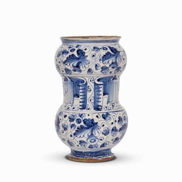 ALBARELLO, ROMA, PRIMA MET&Agrave; SECOLO XVII  - Asta UNA COLLEZIONE DI VASI DA FARMACIA IN MAIOLICA - Associazione Nazionale - Case d'Asta italiane