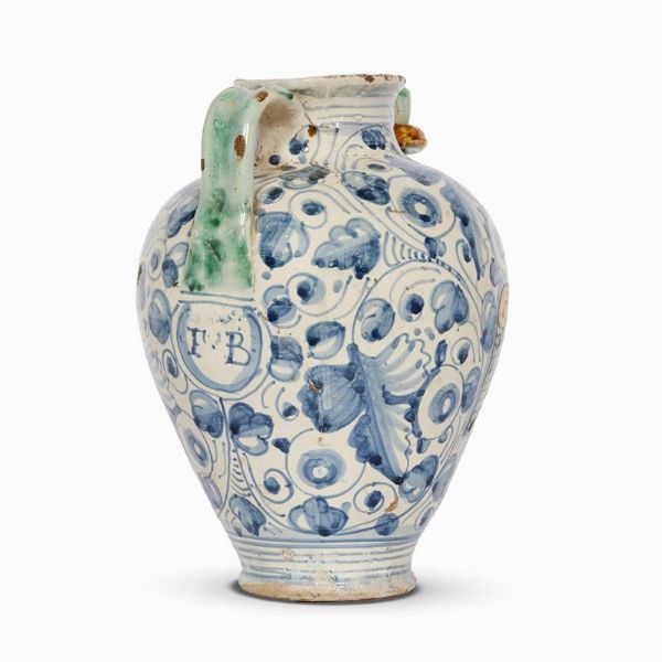 VERSATOIO, MONTELUPO, PRIMA MET&Agrave; SECOLO XVII  - Asta UNA COLLEZIONE DI VASI DA FARMACIA IN MAIOLICA - Associazione Nazionale - Case d'Asta italiane