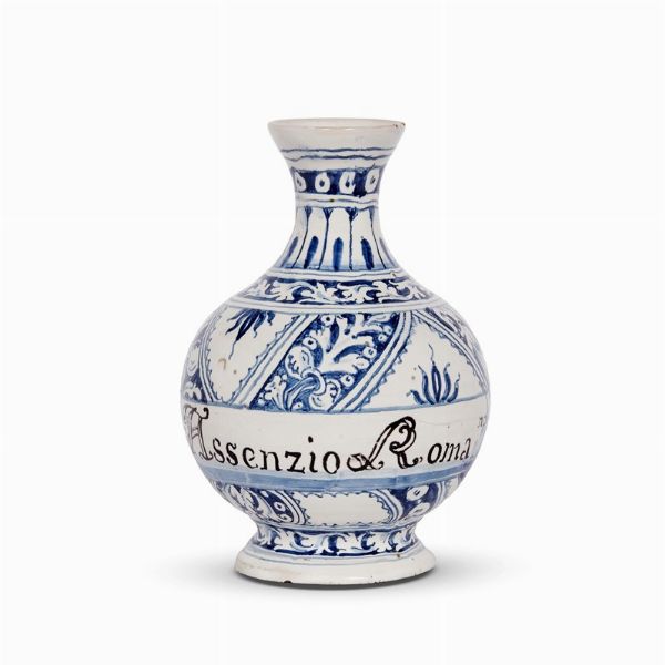 FIASCA, FAENZA, SECONDA MET&Agrave; SECOLO XVI  - Asta UNA COLLEZIONE DI VASI DA FARMACIA IN MAIOLICA - Associazione Nazionale - Case d'Asta italiane