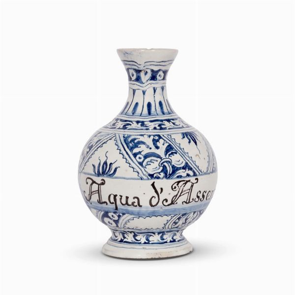 FIASCA, FAENZA, SECONDA MET&Agrave; SECOLO XVI  - Asta UNA COLLEZIONE DI VASI DA FARMACIA IN MAIOLICA - Associazione Nazionale - Case d'Asta italiane