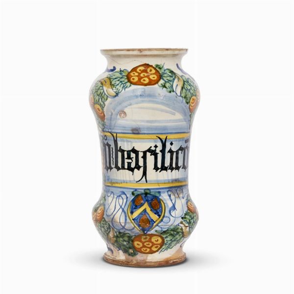 ALBARELLO, DERUTA, 1564  - Asta UNA COLLEZIONE DI VASI DA FARMACIA IN MAIOLICA - Associazione Nazionale - Case d'Asta italiane