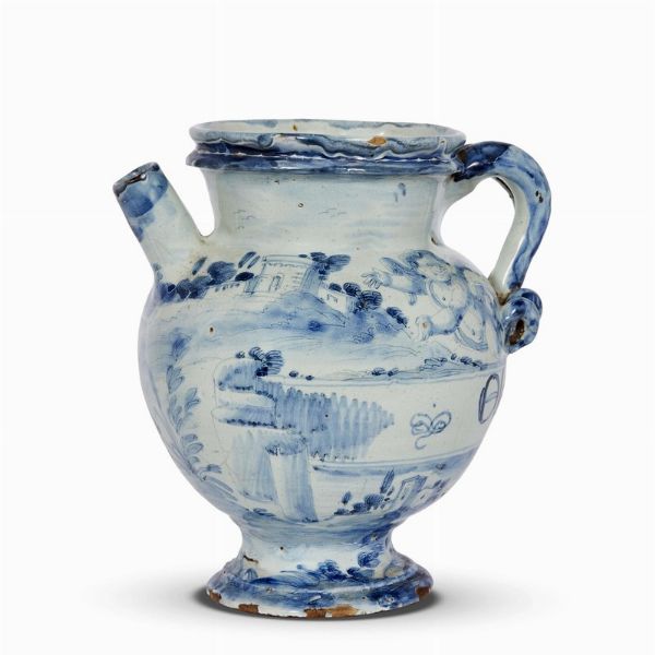 VERSATOIO, SAVONA, SECOLO XVII  - Asta UNA COLLEZIONE DI VASI DA FARMACIA IN MAIOLICA - Associazione Nazionale - Case d'Asta italiane