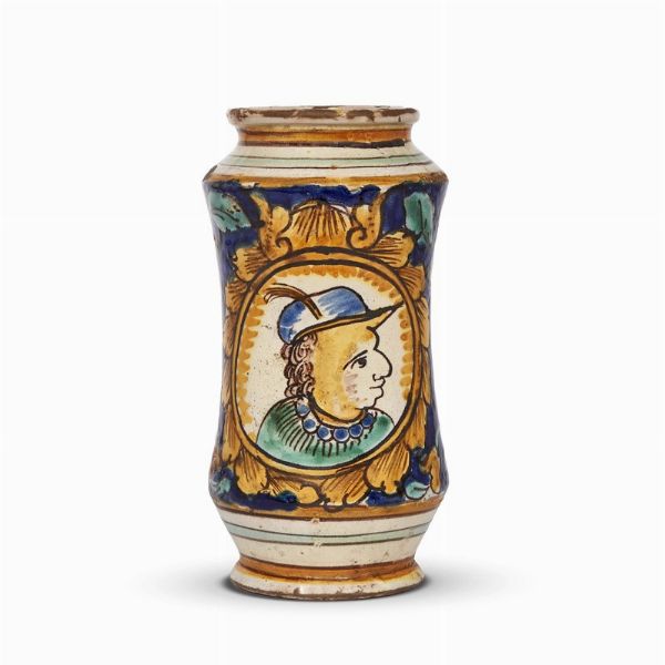 ALBARELLO, CALTAGIRONE, PRIMA MET&Agrave; SECOLO XVIII  - Asta UNA COLLEZIONE DI VASI DA FARMACIA IN MAIOLICA - Associazione Nazionale - Case d'Asta italiane