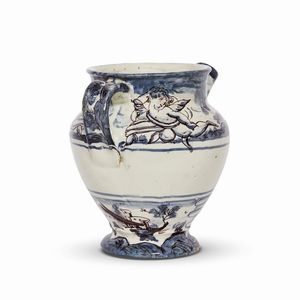 VERSATOIO, SAVONA O ALBISOLA, SECONDA MET&Agrave; SECOLO XVII  - Asta UNA COLLEZIONE DI VASI DA FARMACIA IN MAIOLICA - Associazione Nazionale - Case d'Asta italiane