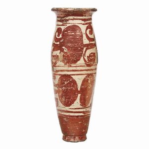 VASO, MANIS�S, SECONDA MET� SECOLO XVII  - Asta UNA COLLEZIONE DI VASI DA FARMACIA IN MAIOLICA - Associazione Nazionale - Case d'Asta italiane