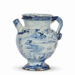 VERSATOIO, SAVONA, SECOLO XVII  - Asta UNA COLLEZIONE DI VASI DA FARMACIA IN MAIOLICA - Associazione Nazionale - Case d'Asta italiane