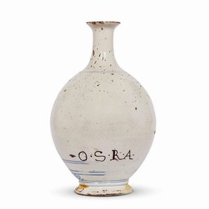 FIASCA, CASTELLI, FINE SECOLO XVII  - Asta UNA COLLEZIONE DI VASI DA FARMACIA IN MAIOLICA - Associazione Nazionale - Case d'Asta italiane