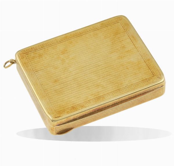 Portasigarette inciso  - Asta Vintage Jewellery - Associazione Nazionale - Case d'Asta italiane