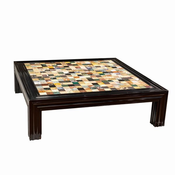 Piano a campionario di marmi policromi diversi  - Asta Arredi, Sculture, Dipinti Antichi e del XIX Secolo - Associazione Nazionale - Case d'Asta italiane