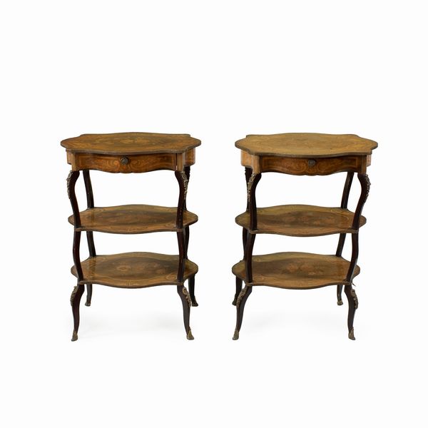 Coppia di tavolini in stile Napolene III  - Asta Arredi, Sculture, Dipinti Antichi e del XIX Secolo - Associazione Nazionale - Case d'Asta italiane